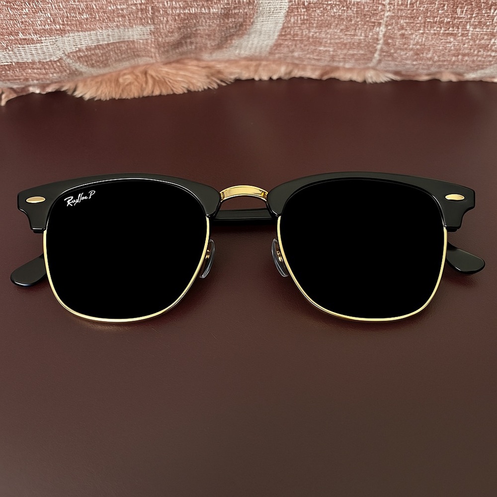 Ray-Ban Classic Black and Gold Sunglasses